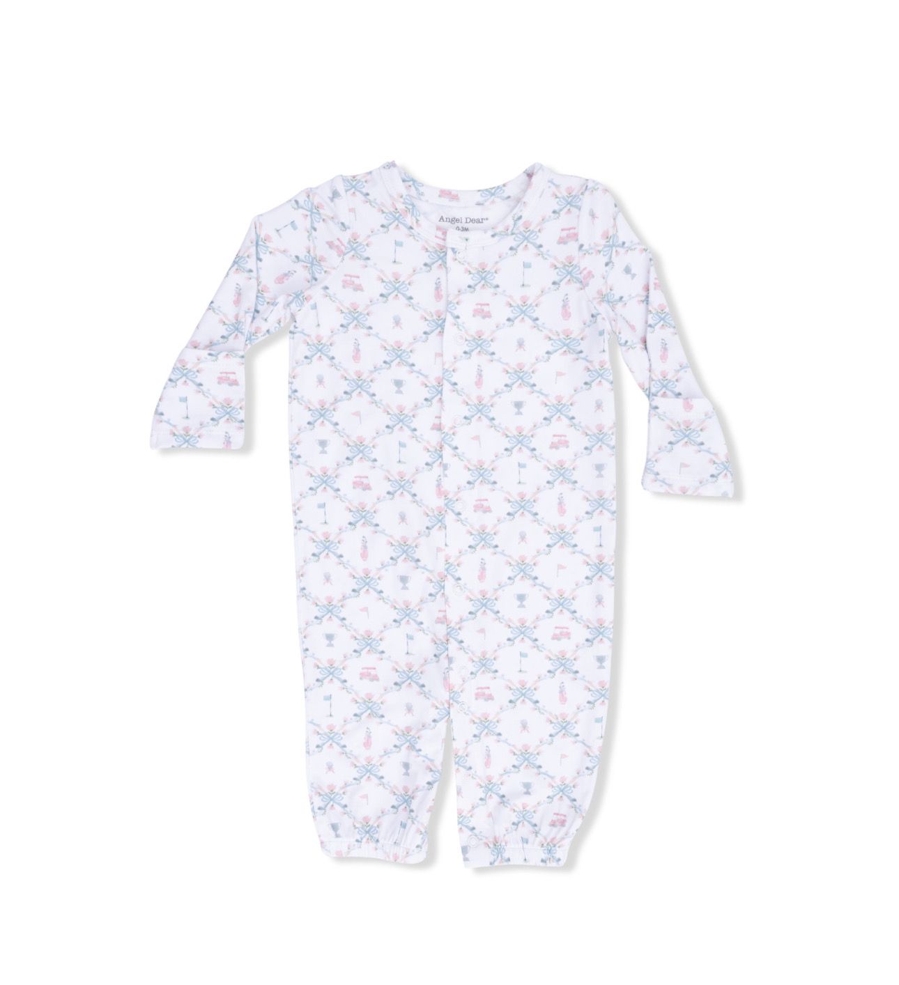 Golf Trellis Pink- Convertible Gown