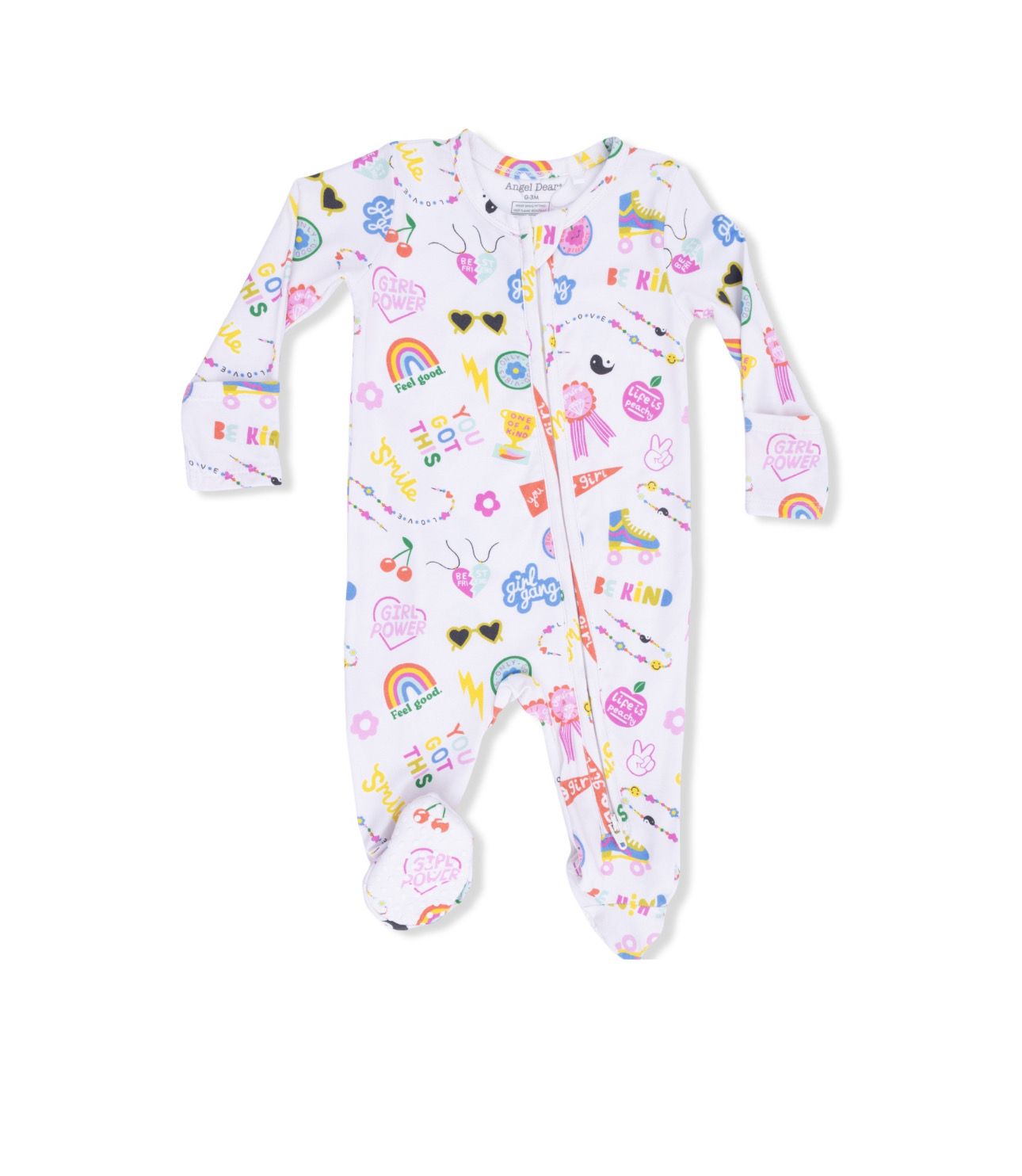 Girl Power 2-Way Zipper Footie