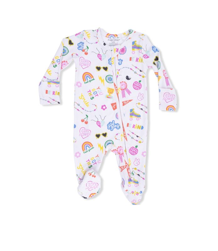 Girl Power 2-Way Zipper Footie