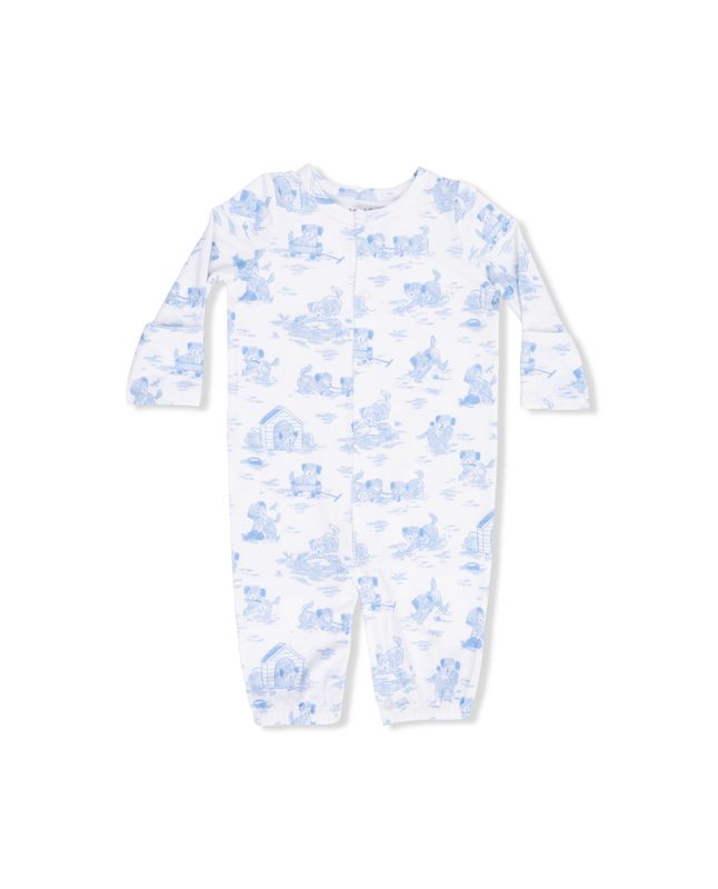 Puppy Toile Blue Convertible Gown