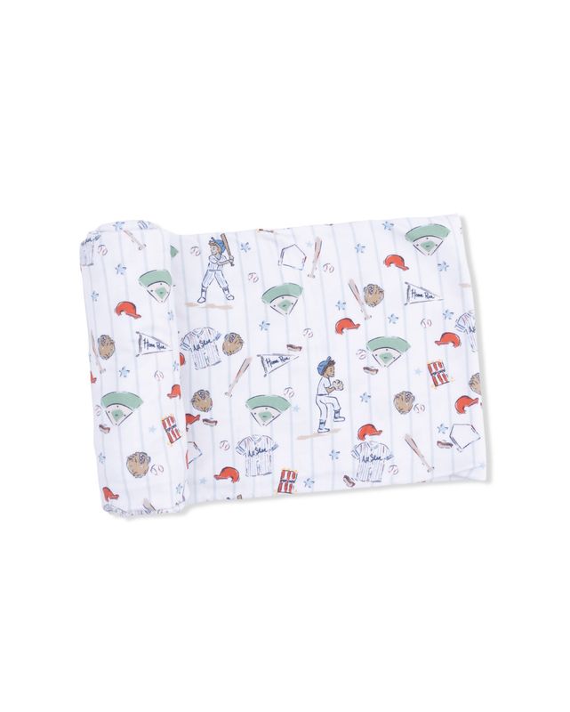 Home Run Baseball Swaddle Blanket