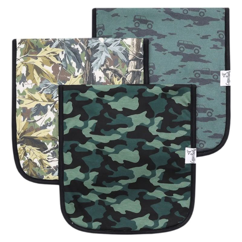 Copper Pearl "Hunter" Burp Cloth Set