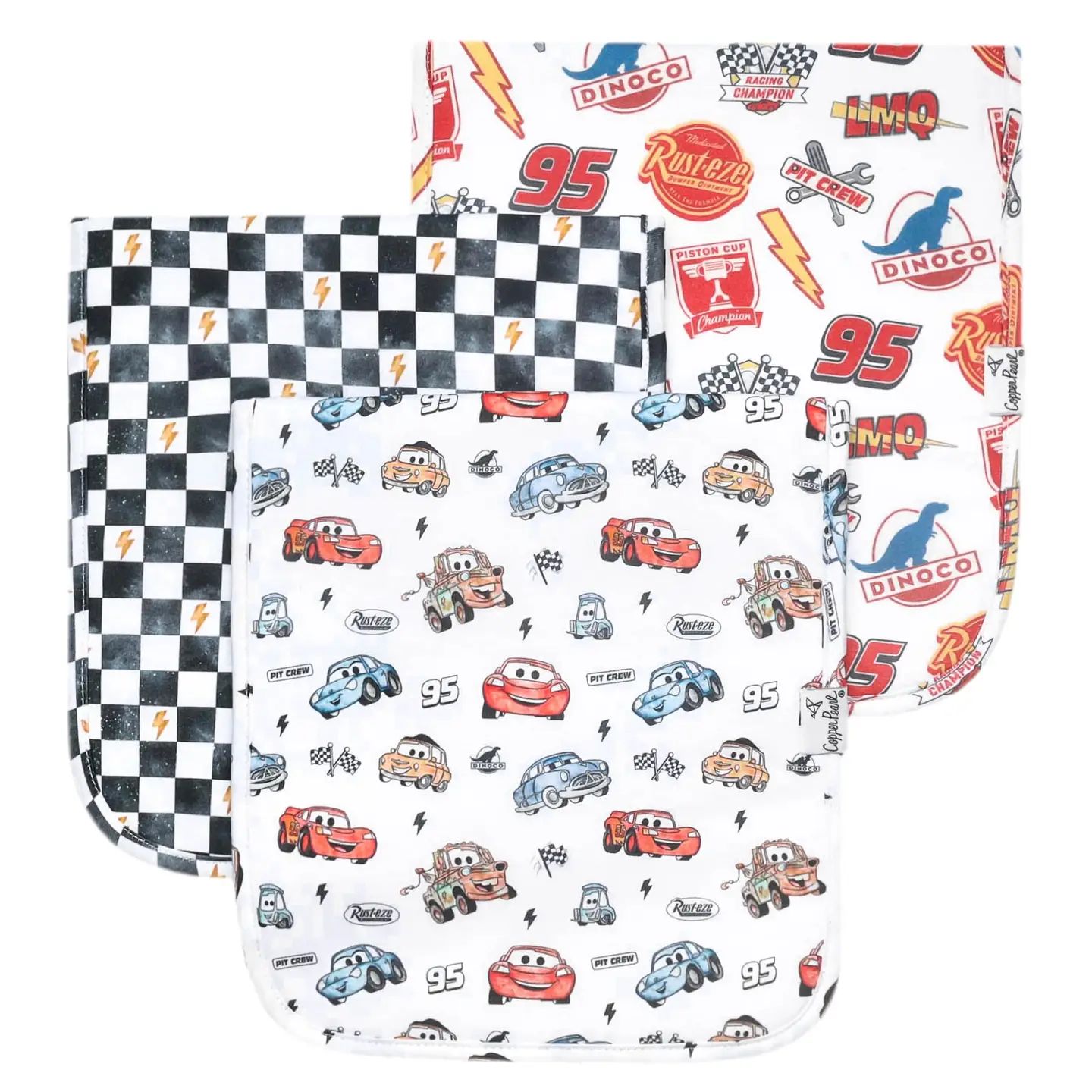 Copper Pearl Burp Cloth Set- Disney Pixar Cars