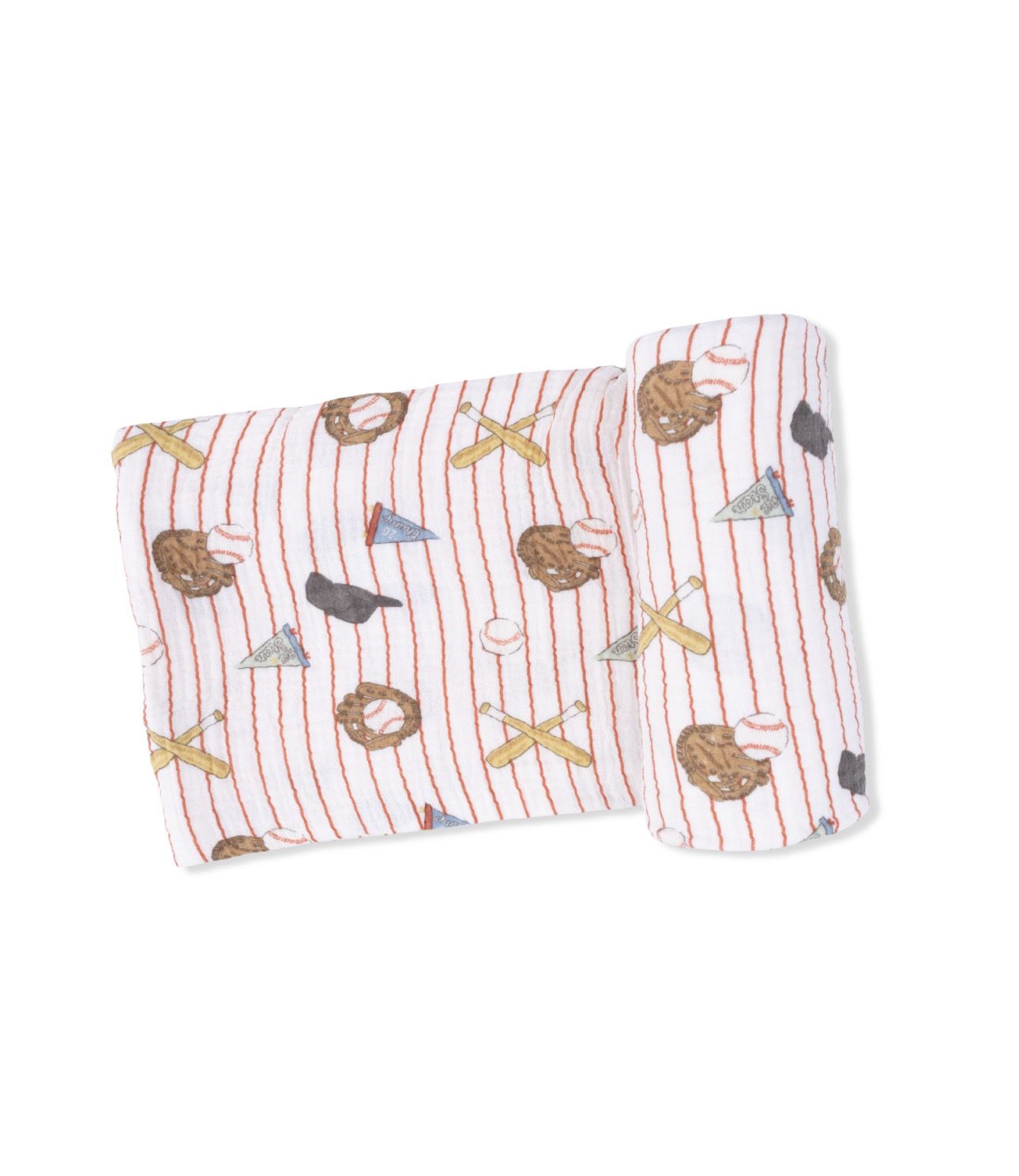 Vintage Baseball Stripe Swaddle Blanket