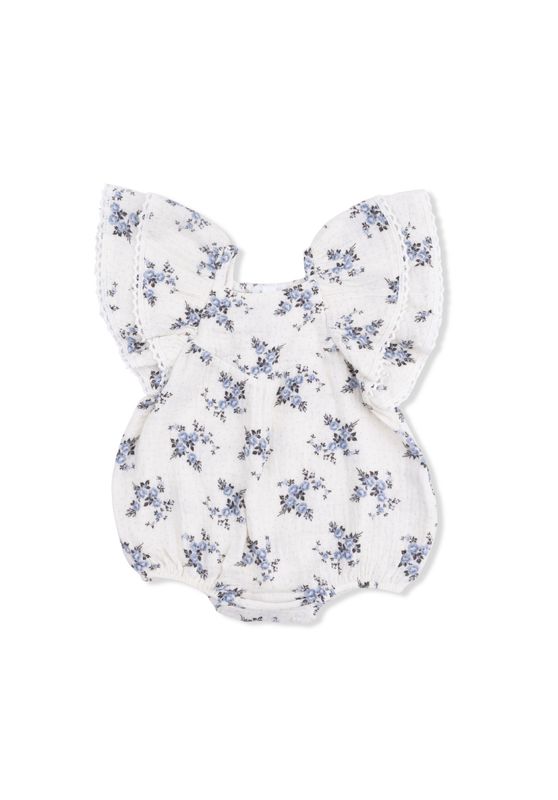 Belle Rosette Dot V-Neck Bubble