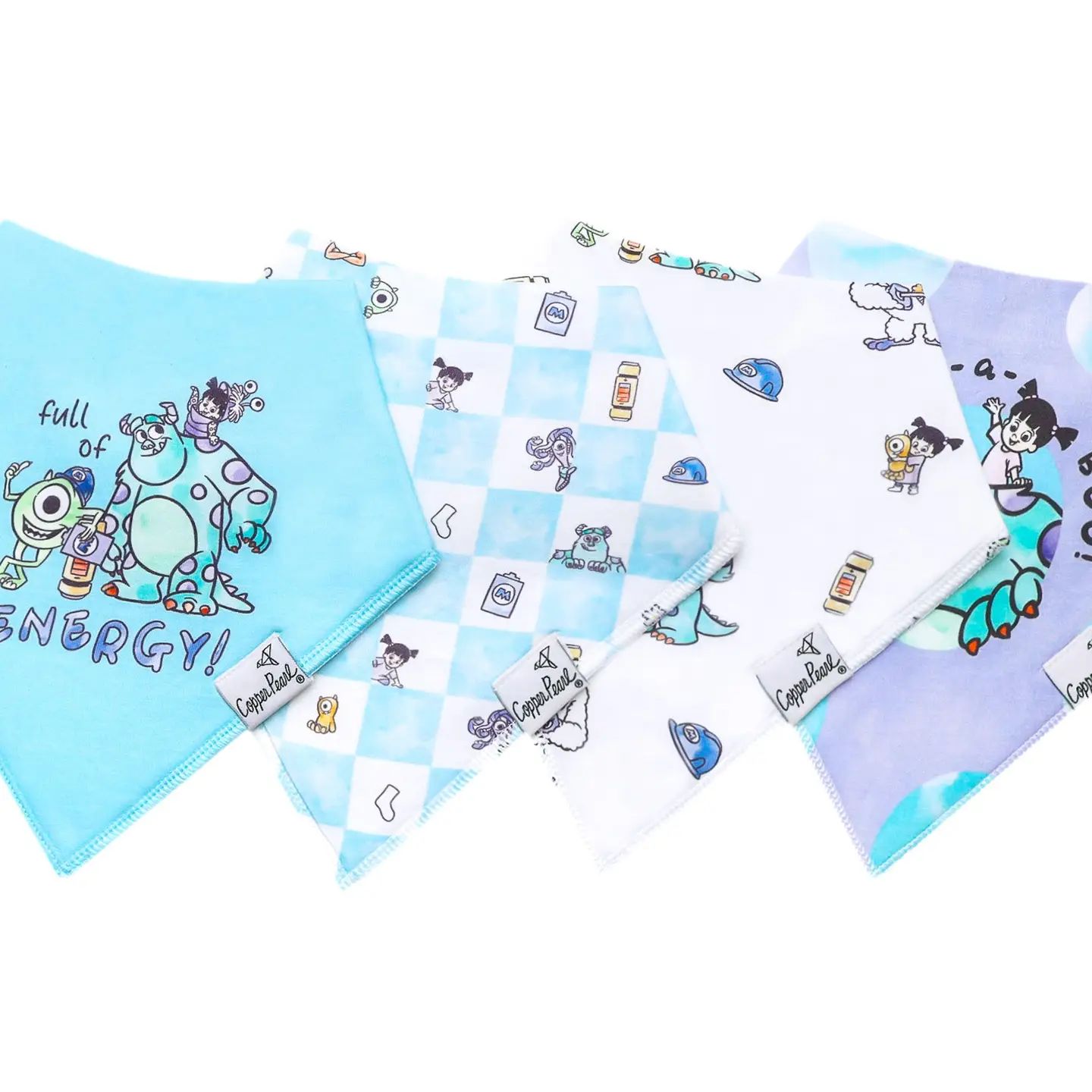 Copper Pearl "Monsters Inc Medley" Bandana Bib Set