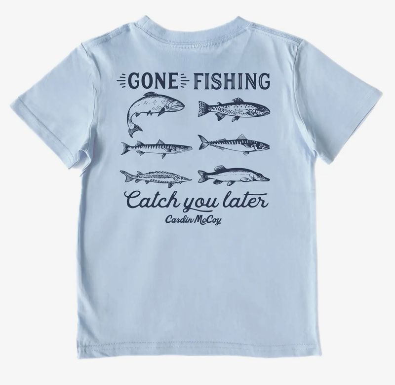 Cardin McCoy "Catch You Later" Short Sleeve Tee in Blue