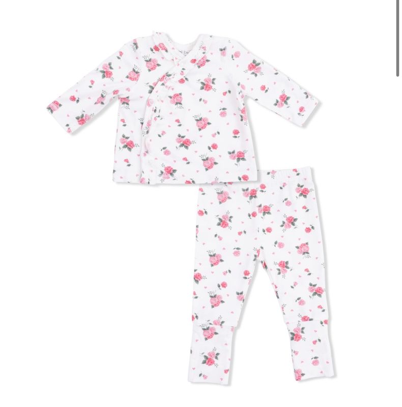 Pink Rosettes Take Me Home Set w/ Ruffle Bonnet
