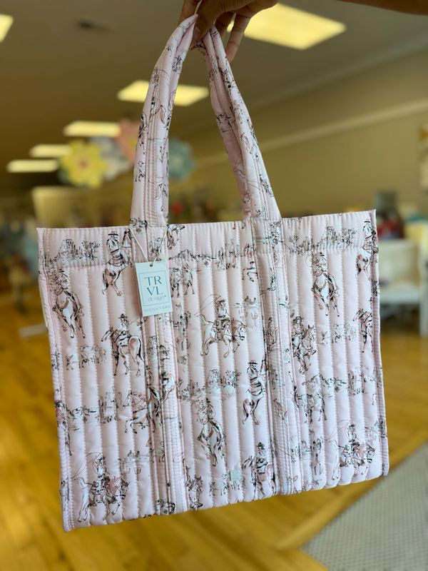 TRVL Go Go Quilted Tote - Cowgirl Tolie