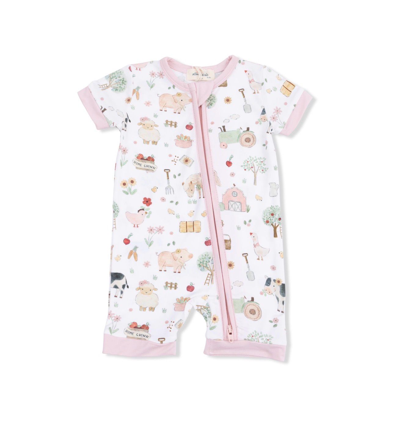 Cute Farm Animals Pink Shortie