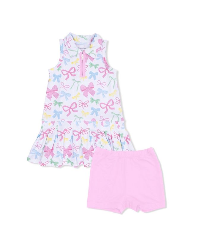 Sweet Bows Polo Tennis Dress With Cartwheel Shorts