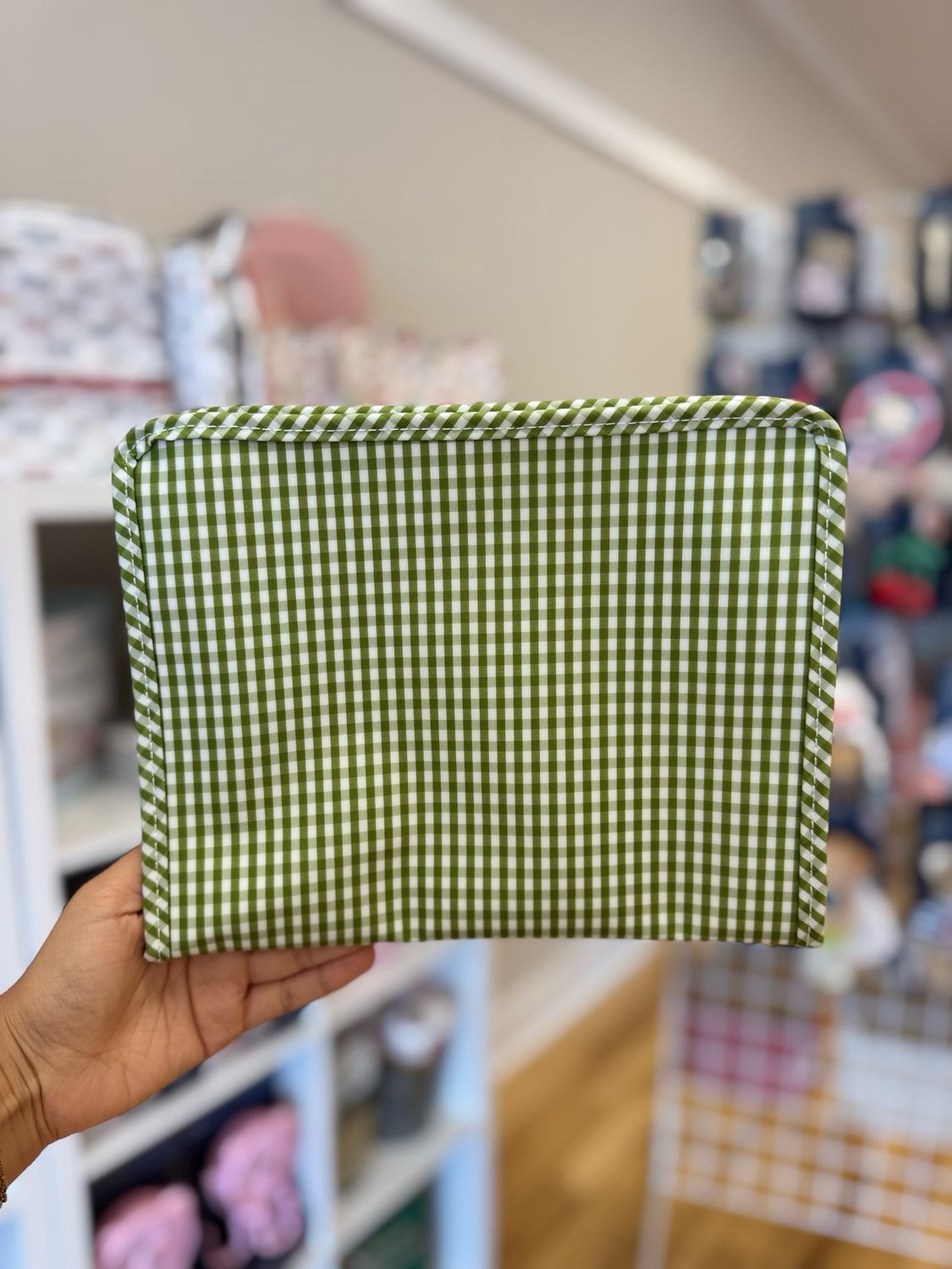 TRVL Large Roadie- Gingham Moss