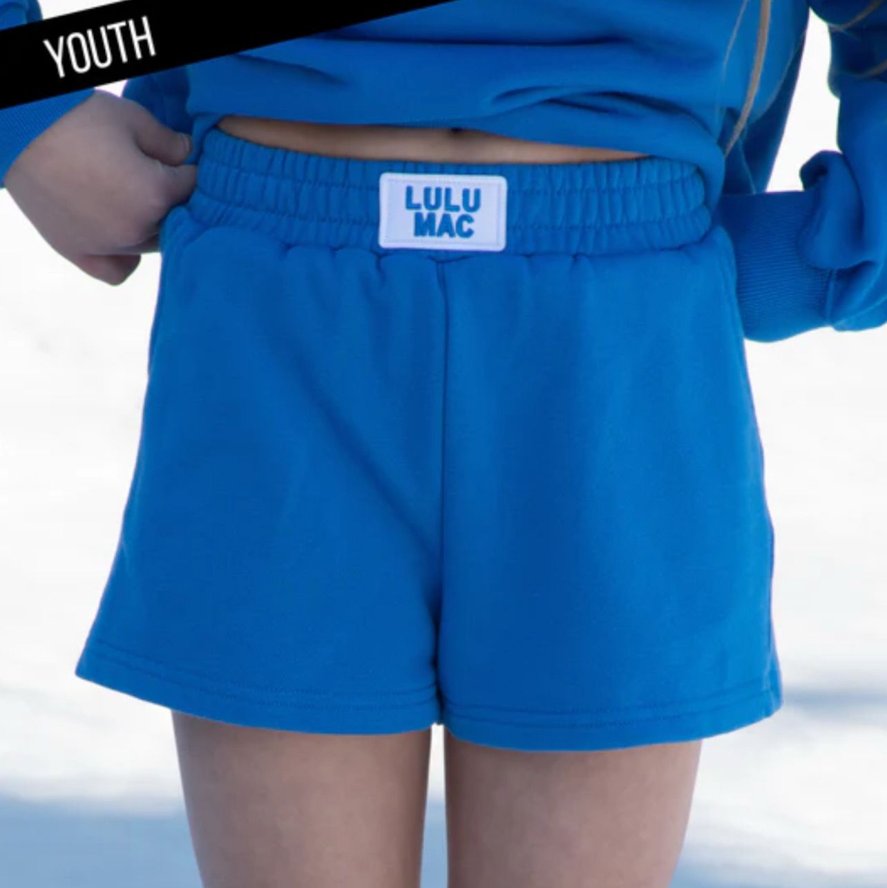 Lulu Mac Bright Blue Terrycloth Shorts