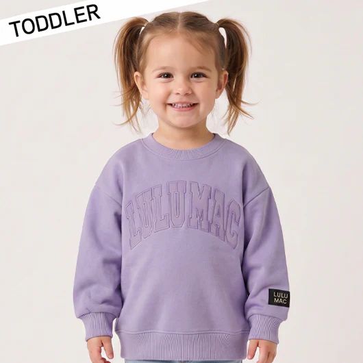 Lulu Mac Toddler Lavender Crew