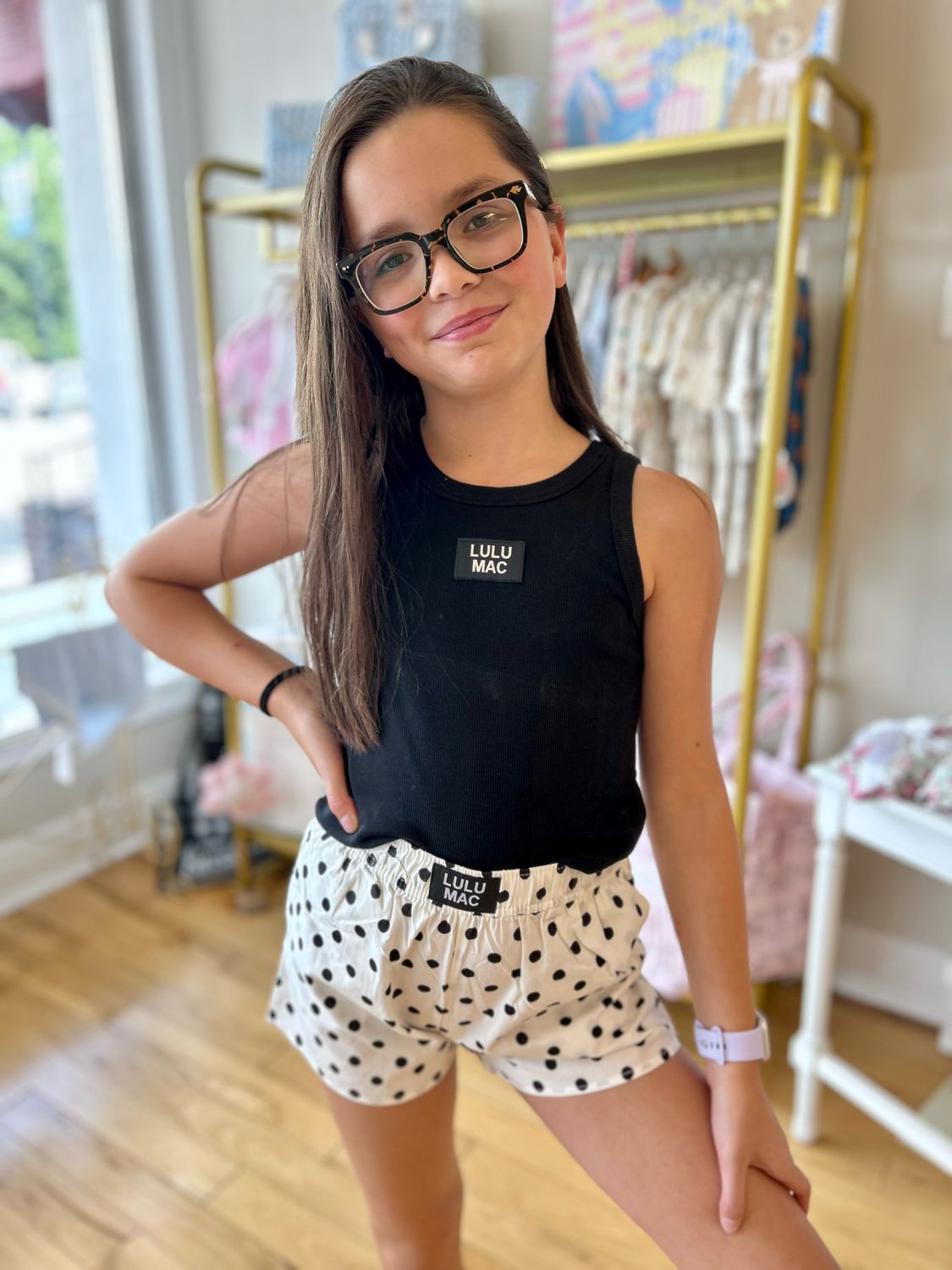 Lulu Mac Solid Black Tank