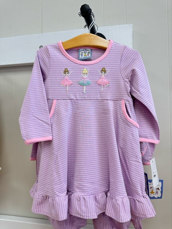 Ballerina Applique L/S Dress