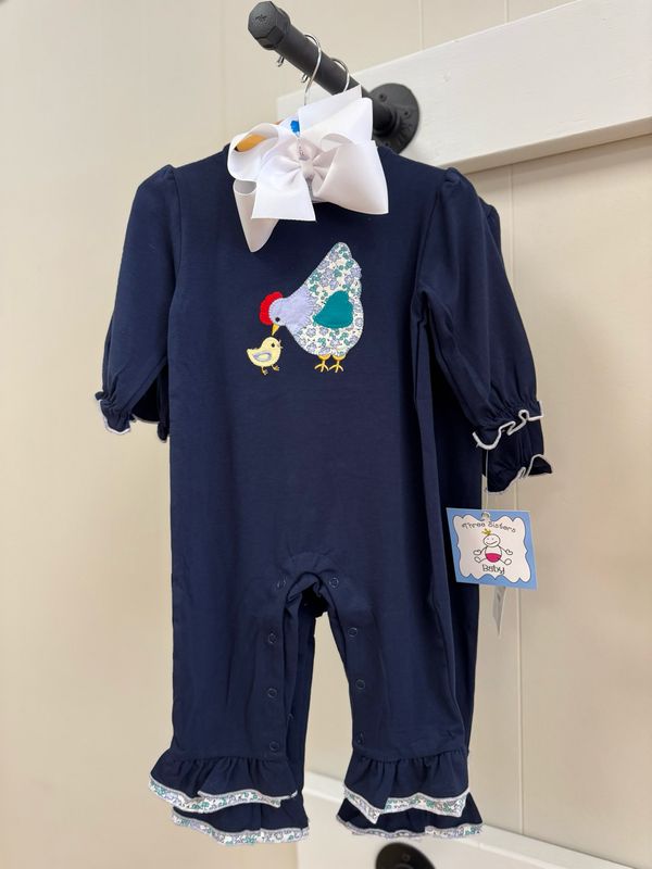 Mama Hen Girls Romper