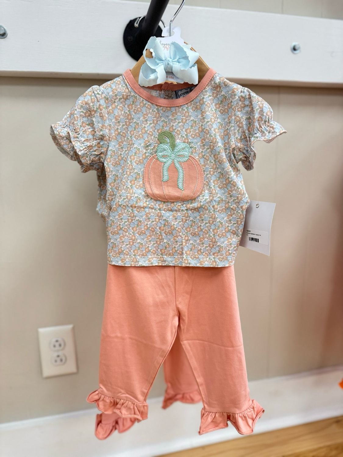 Pumpkin Appliqué Legging Set