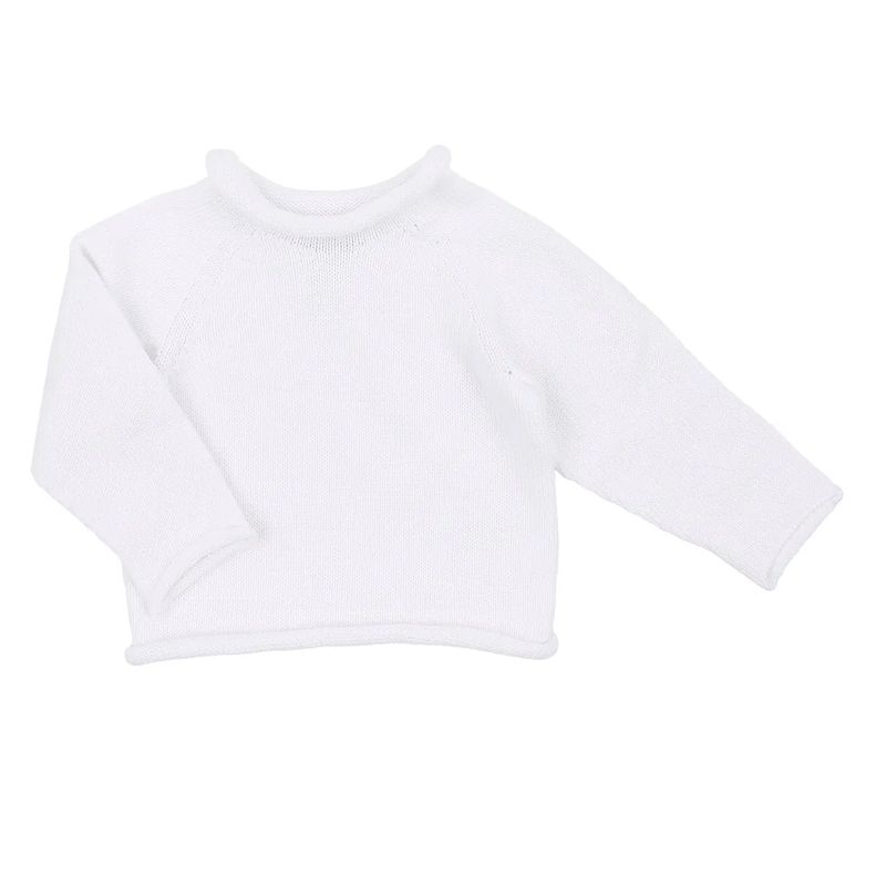 Magnolia Baby White Raglan Sweater