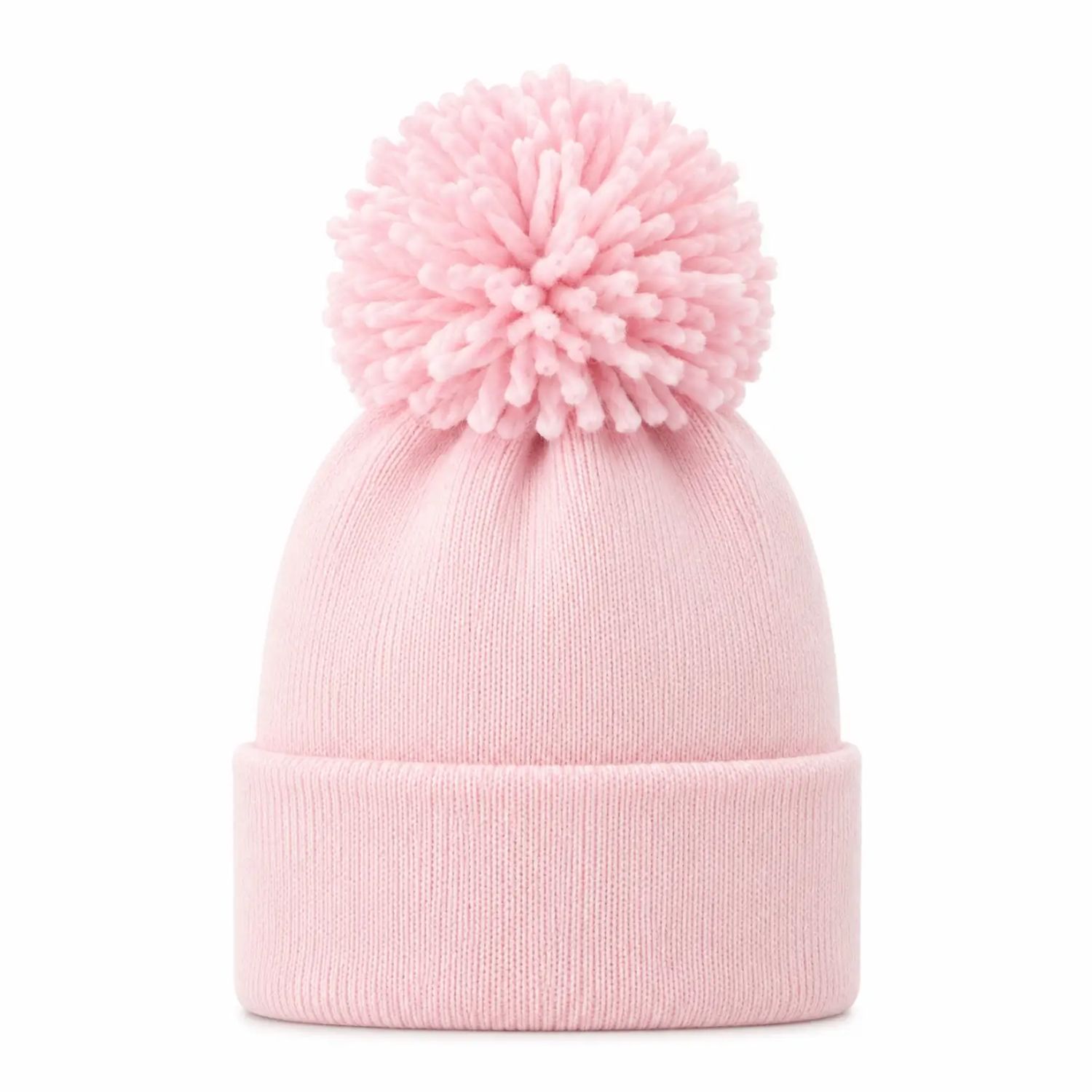 Baby First Hat - Pink Pom