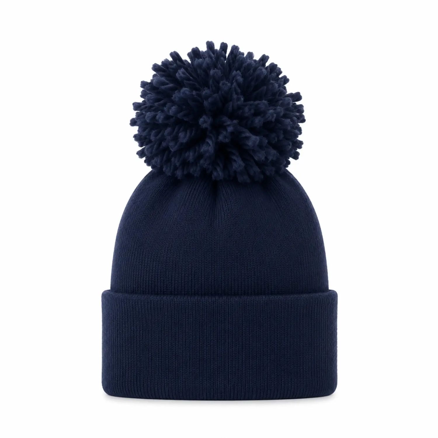 Babys First Hat - Navy Pom