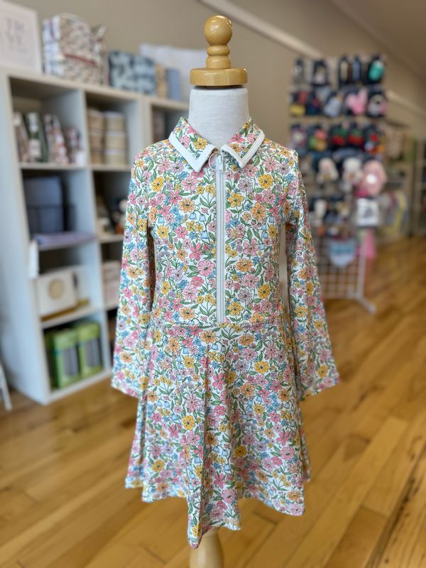 Boho Floral L/S Tennis Dress