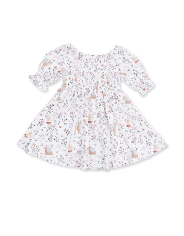 Enchanted Woodland Smocked Dress