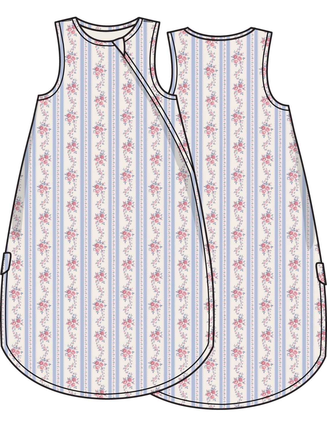 Anna Floral Stripe Sleep Bag