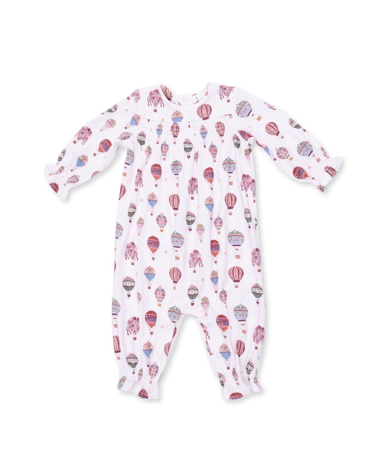 Hot Air Balloon Smocked Long Sleeve Romper