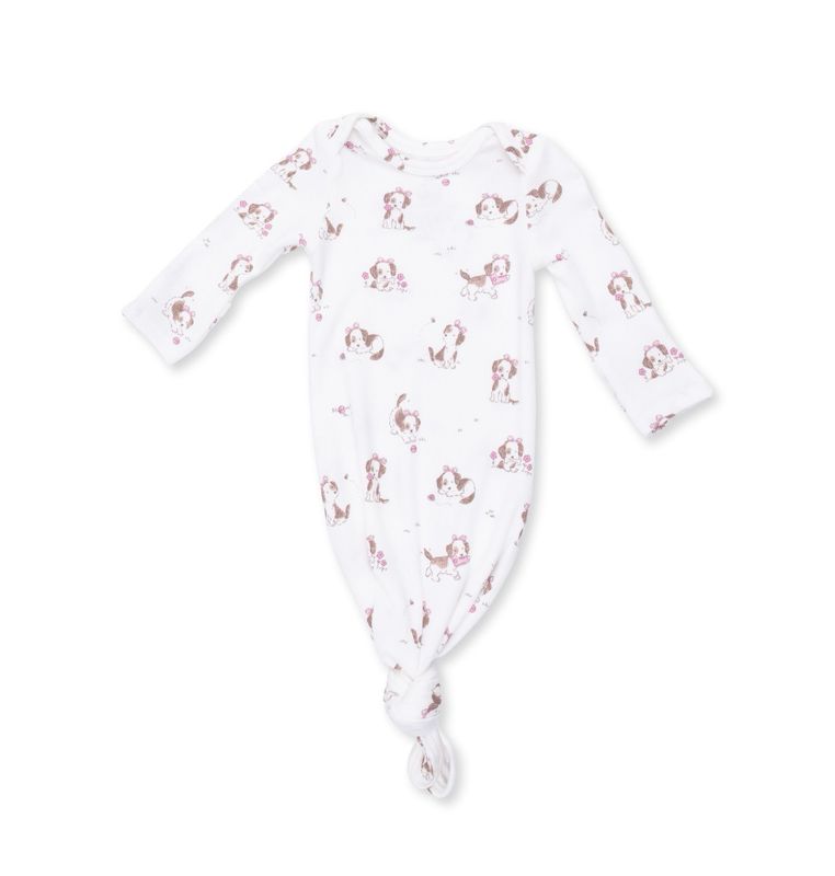 Explorer Puppy Pink Knotted Gown and Knot Headband