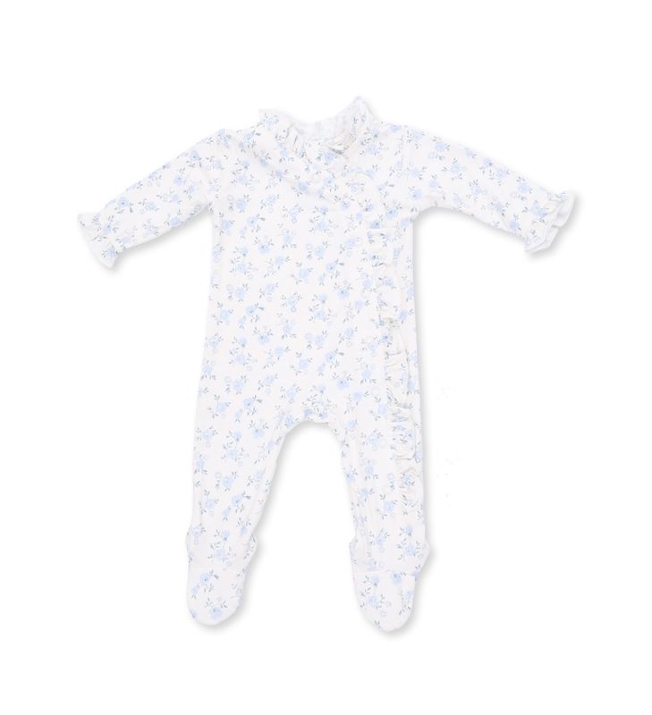 Rose Briar  Kimono Ruffle Snap Footie
