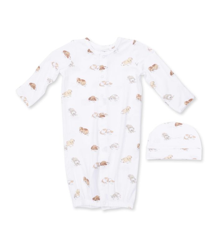 Puppy Snuggle Club Convertible Gown and Beanie Hat