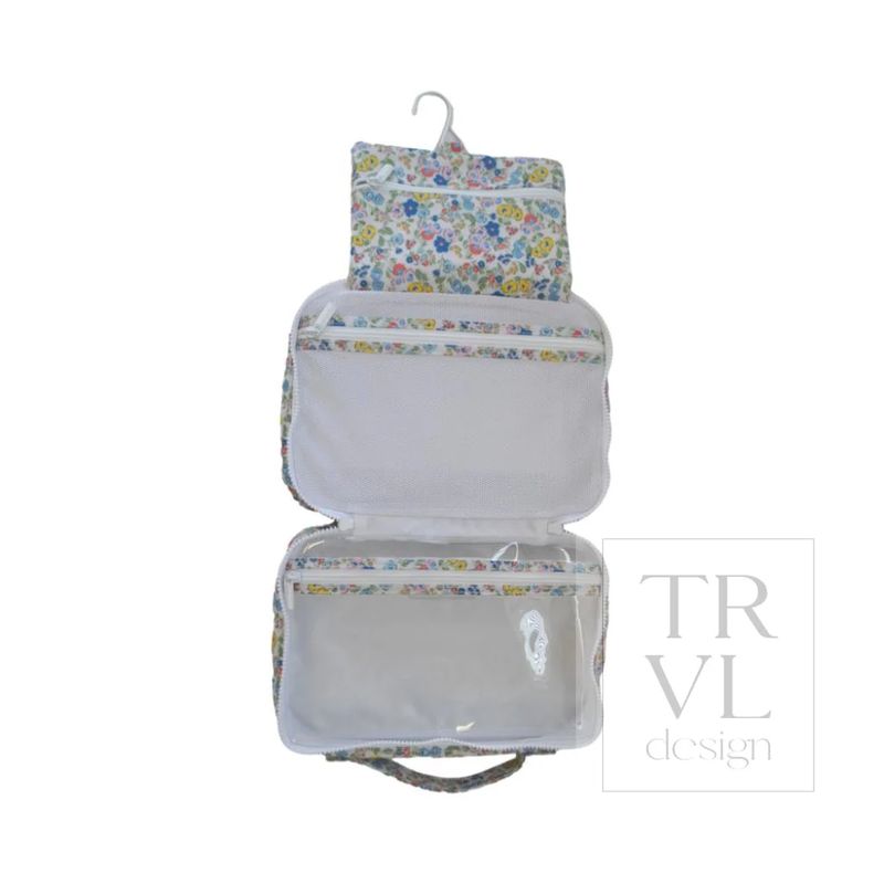 TRVL "Bundle Up" Hanging Toiletry Bag In Posies