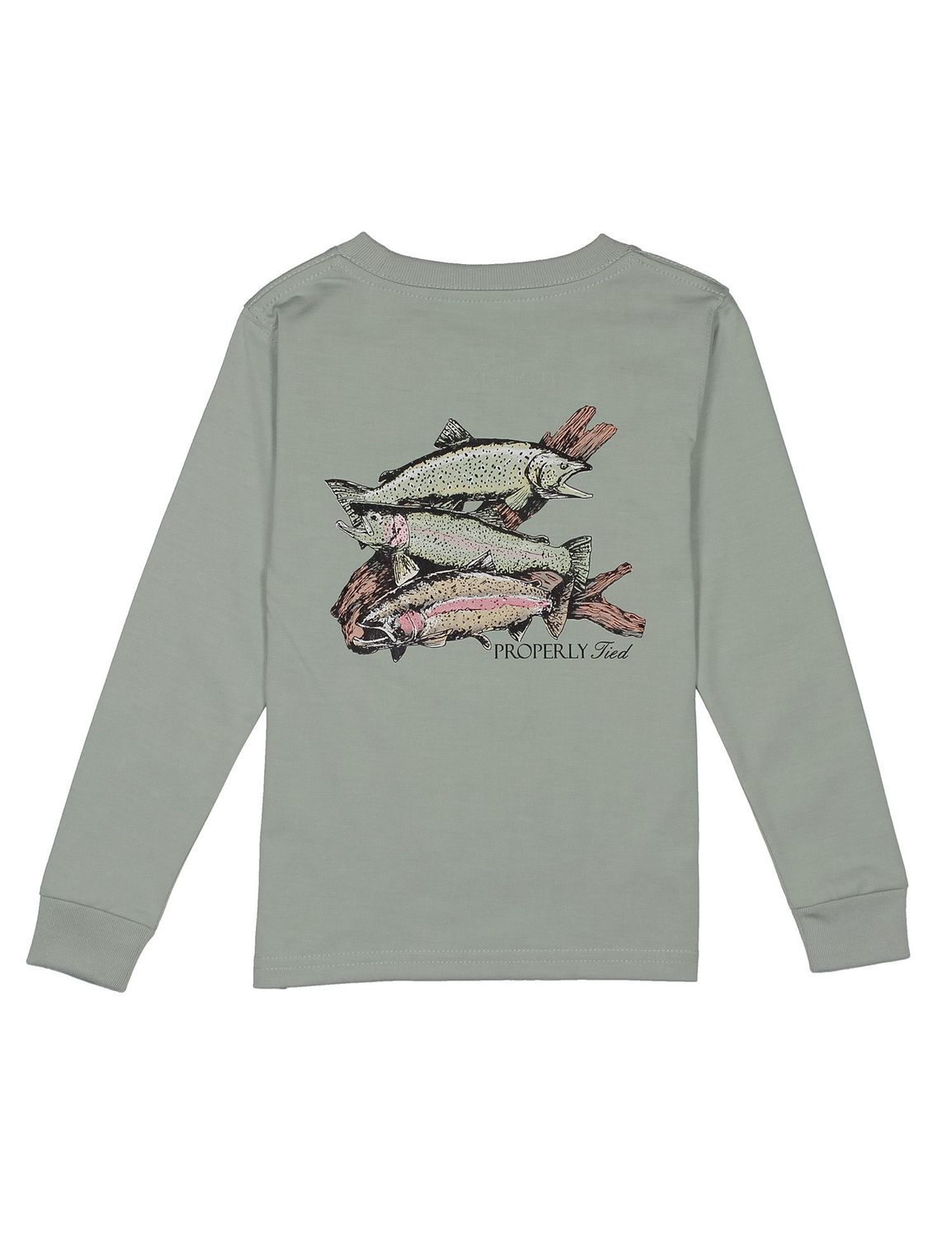 Properly Tied Trout L/S Chrome Tee