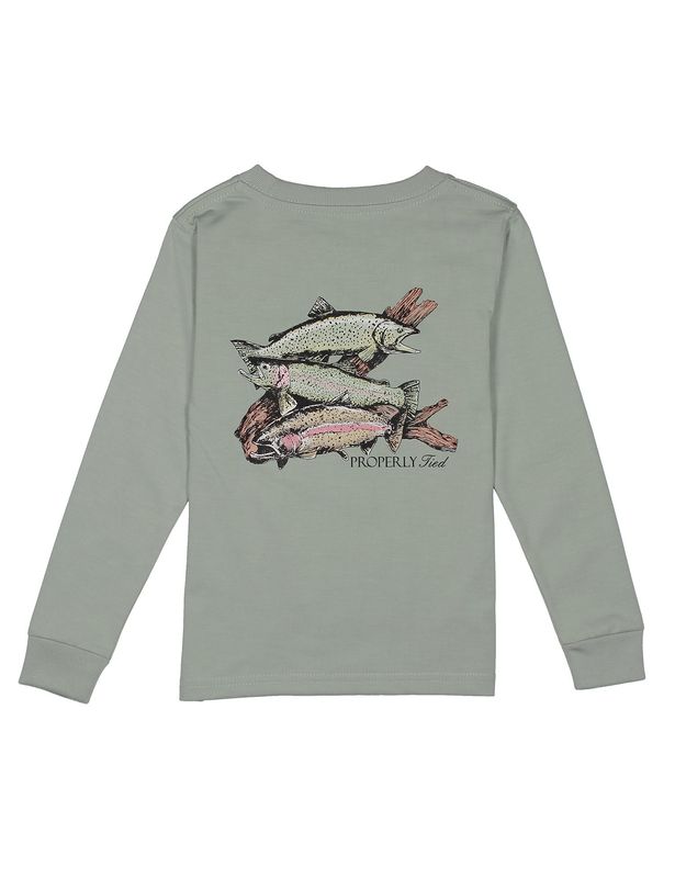 Properly Tied Trout L/S Chrome Tee