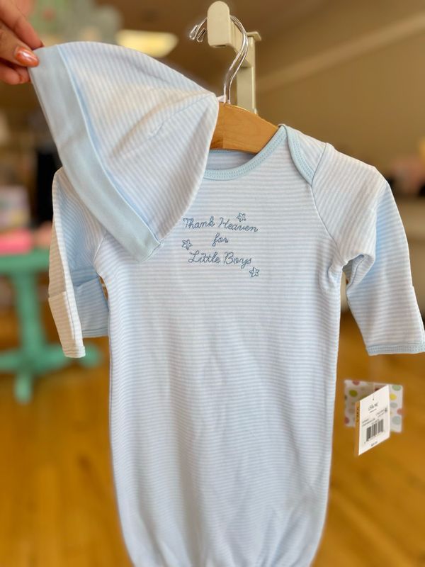 Thank Heaven for Little Boys Gown &amp; Hat