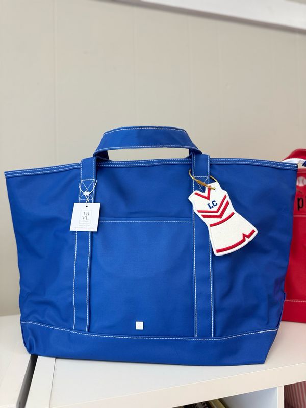 TRVL Coated Canvas Maxi Tote - Blue Bell