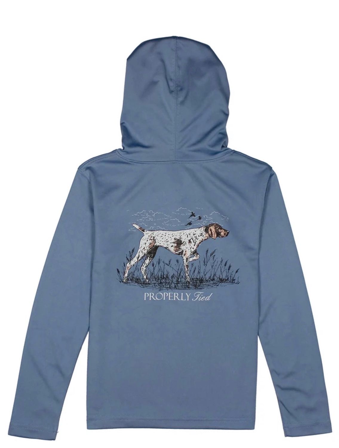 Properly Tied Shade Performance Hoodie - Stone Blue