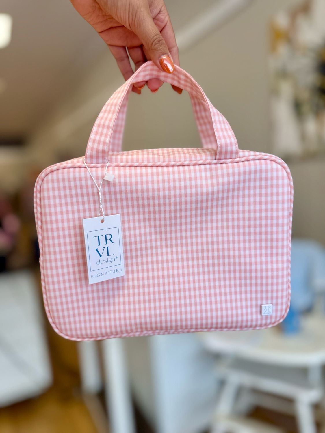 TRVL Carry All Bag- Gingham Taffy