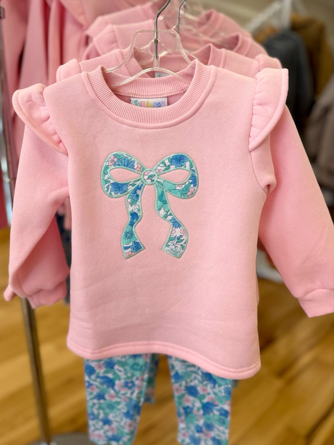 Painted Petals Ruffle Sweatshirt Set