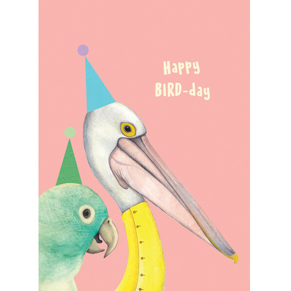 Greeting card BIRD-DAY