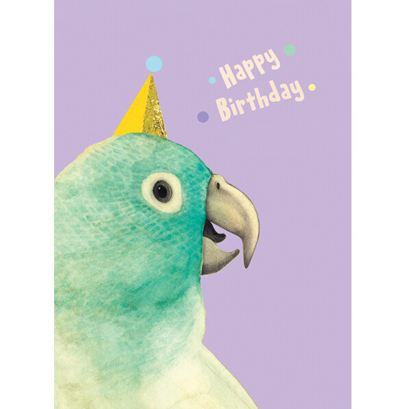 Greeting card PARTY PARROT
