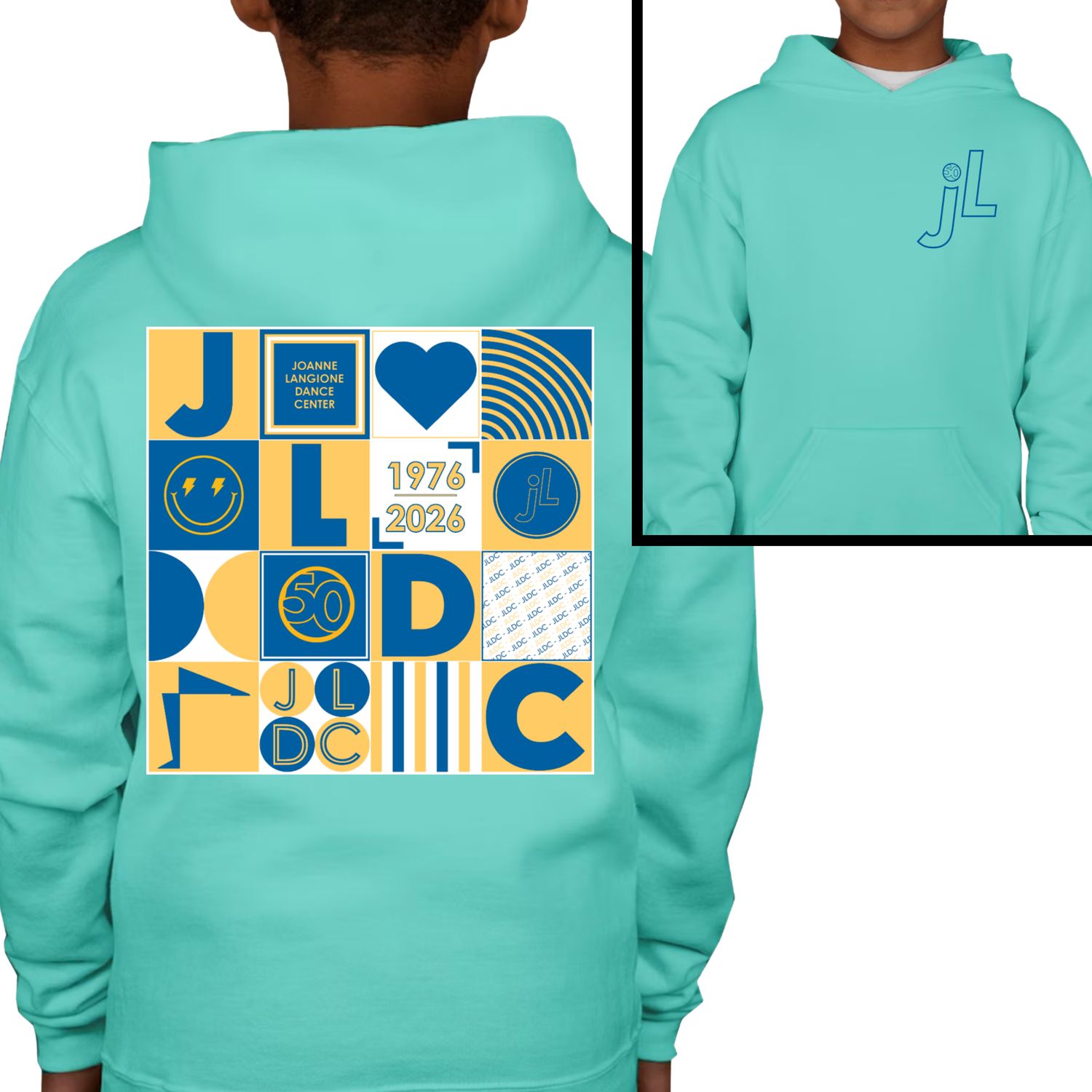 JLDC Kids&#39; Turquoise Pullover Hoodie