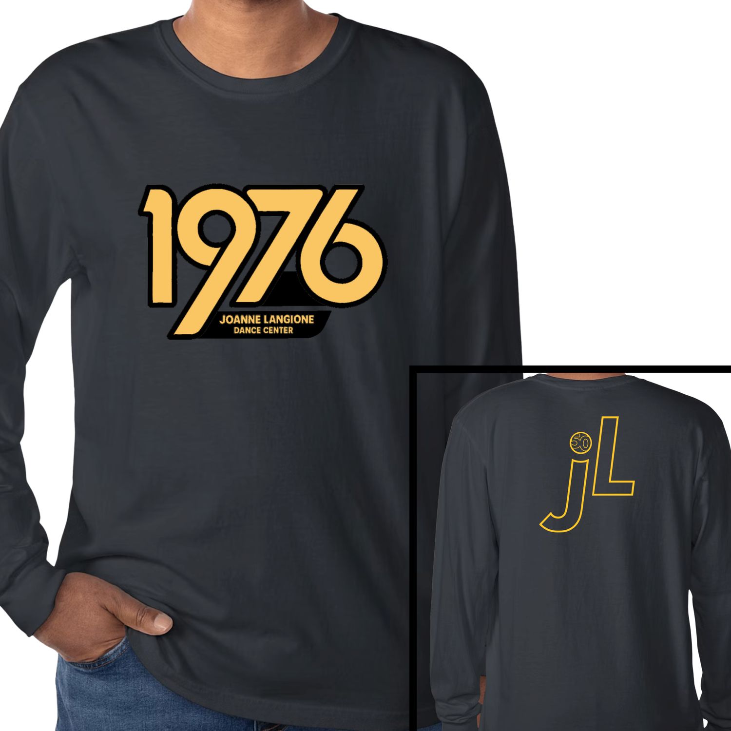 JLDC Adult Charcoal Long Sleeve Tee