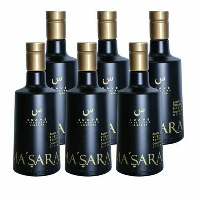 6 botellas Aceite de Oliva Virgen Extra Suave Arbequina Gourmet Ma'Sarah