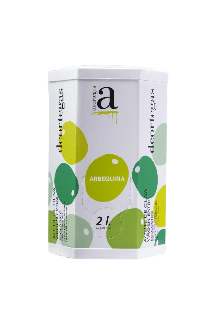 Bag in box 2 litros Virgen Extra Ecológico Disponible en Arbequina y Coupage