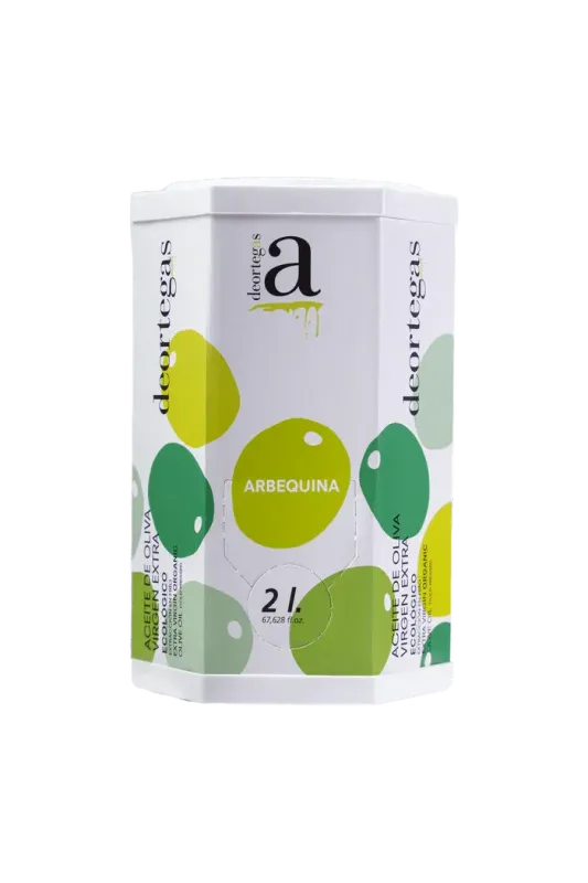 Bag in box 2 litros Virgen Extra Ecológico Disponible en Arbequina y Coupage