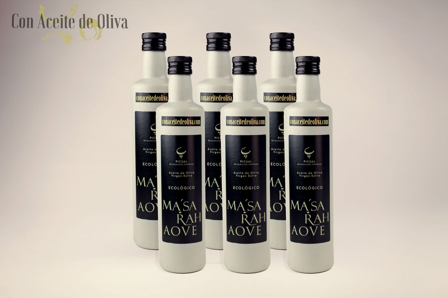 6 botellas Aceite de Oliva Virgen Extra Intenso Picual Gourmet Ma'Sarah