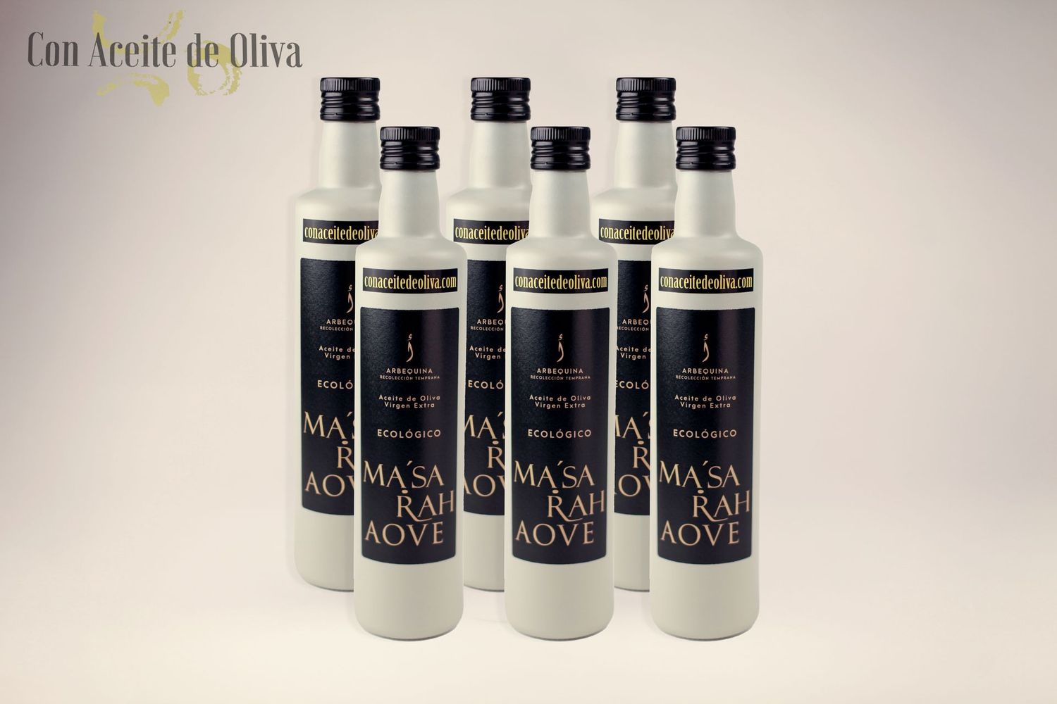 6 botellas Aceite de Oliva Virgen Extra Suave Arbequina Gourmet Ma'Sarah