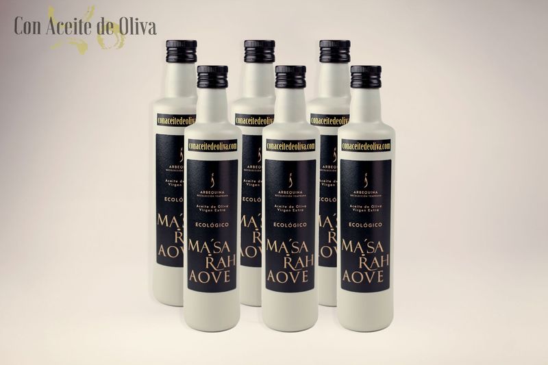 6 botellas Aceite de Oliva Virgen Extra Suave Arbequina Gourmet Ma'Sarah 6 botellas Aceite de Oliva Virgen Extra Suave Arbequina Gourmet Ma'Sarah